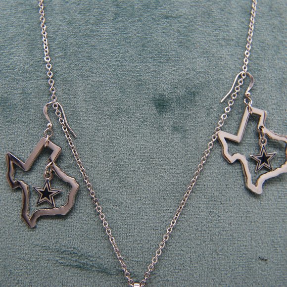 DALLAS COWBOY FANS - Necklace and Earring Combo - Picture 3 of 7